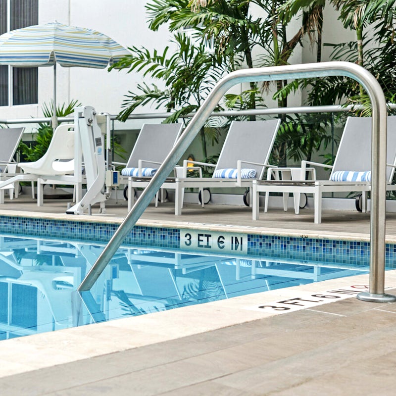 Cool off in the on-site pool