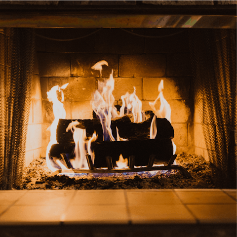 Spend chilly evenings snuggled up by the fire