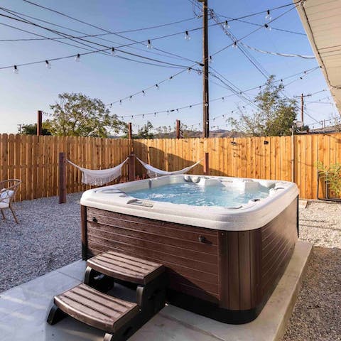 Make the most of your luxurious private hot tub