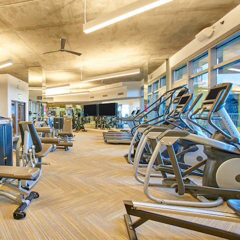 Start your day with an invigorating workout in the fitness room