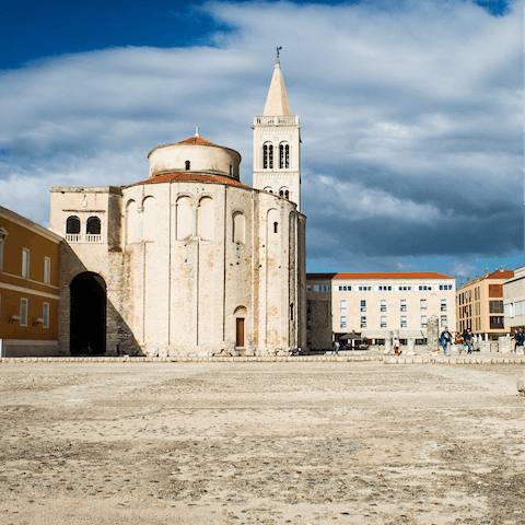 Take a day trip to Zadar – it's a twenty-three-minute drive 