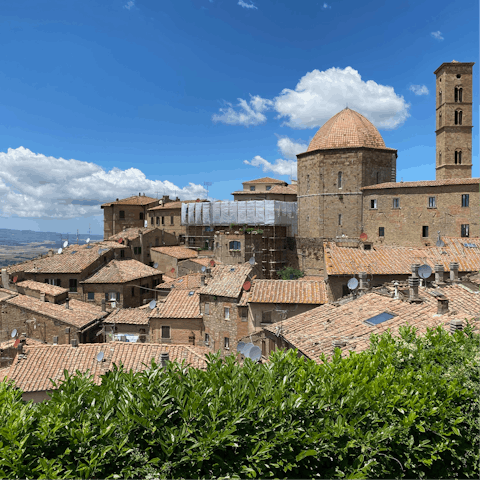 Spend the day in majestic Volterra, only a short drive away