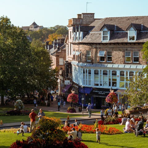 Visit the picturesque spa town of Harrogate, just over twenty miles away
