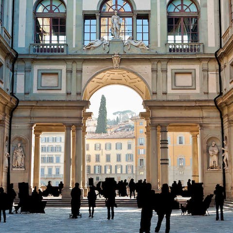 Be inspired by the  Uffizi Gallery – just a short walk away