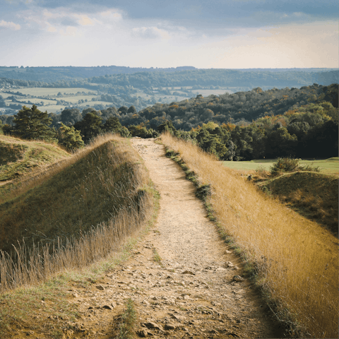 Lace-up your boots for a walk among Painswick's rolling countryside