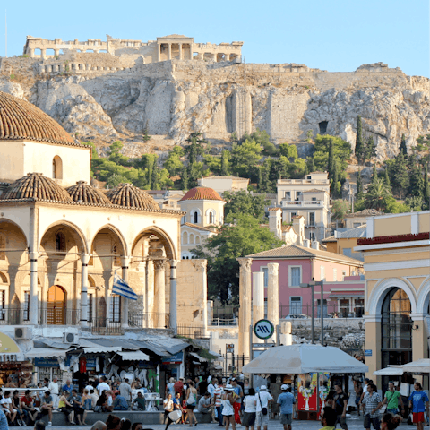 Explore this excellent Athens address, including Monastiraki, a short stroll away
