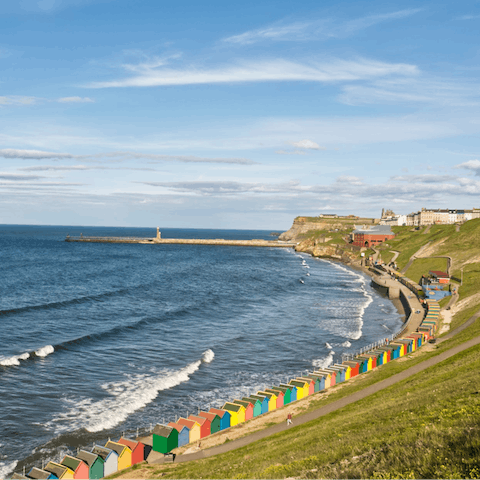 Take a five-minute walk down to West Cliff Beach and the promenade