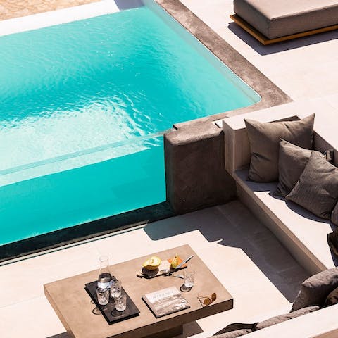 Float about elegantly in the infinity pool before taking a breather in the alfresco lounge
