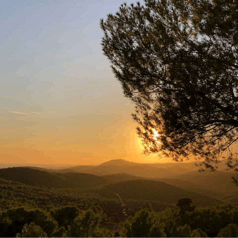 Go hiking in the beautiful Olivella region – a twenty-four-minute drive away