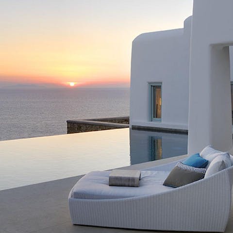 Contemplate the mythical sunset from the comfort of your own terrace