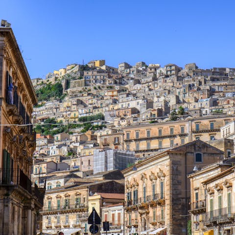 Stay in the historic heart of Modica and explore on foot