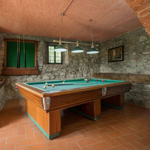 Challenge your guests to a pool tournament