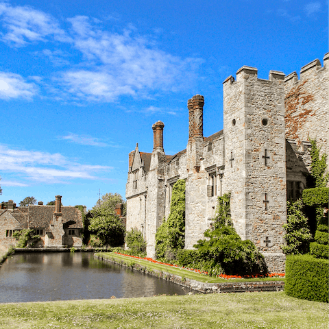 Take a trip to nearby Hever Castle, former home of the Boleyn family