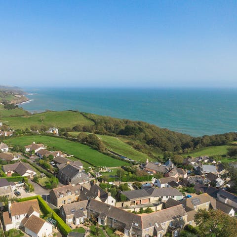 Embrace coastal village life, moments away from Strete Gate Beach and the South West Coastal Path