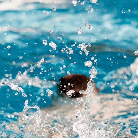 Enjoy a refreshing dip in the shared pool before heading to the beach 