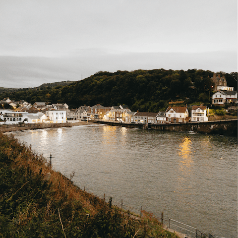 Drive down to the charming seaside resort of Combe Martin and spend a day at the beach