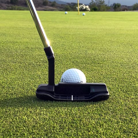 Practice your swing at La Duquesa Golf Country Club, it's a short drive away