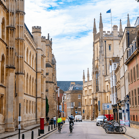 Immerse yourself in Cambridge's historic architecture – it's forty-minutes by car