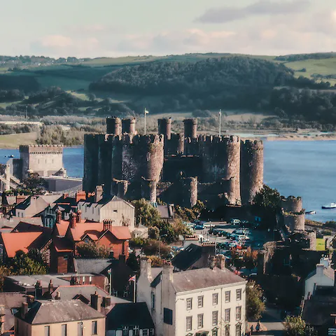 Brush up on your history knowledge at Conwy Castle, a five-minute walk away