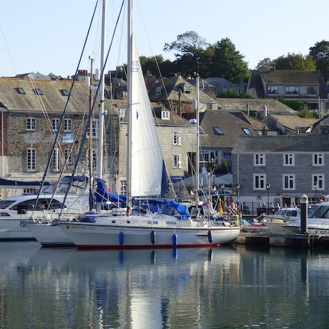 Wander down to Padstow's harbour and watch the boats come and go