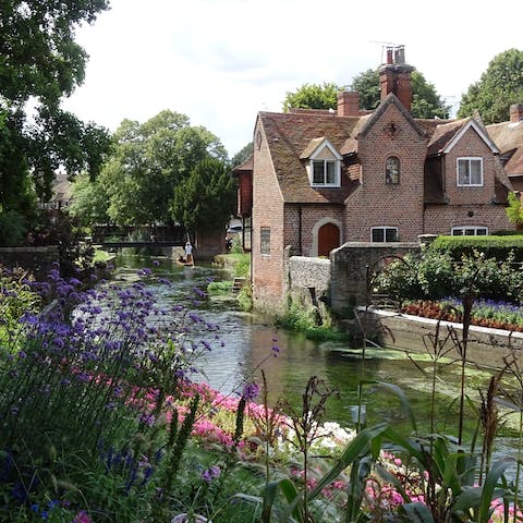 Drive into Canterbury for gorgeous scenery, art and history