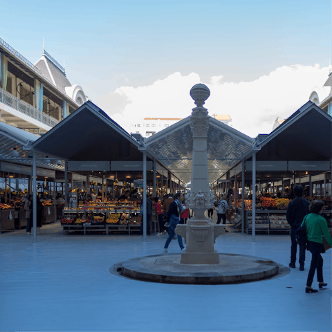 Stroll around the stalls at the iconic Bolhão market
