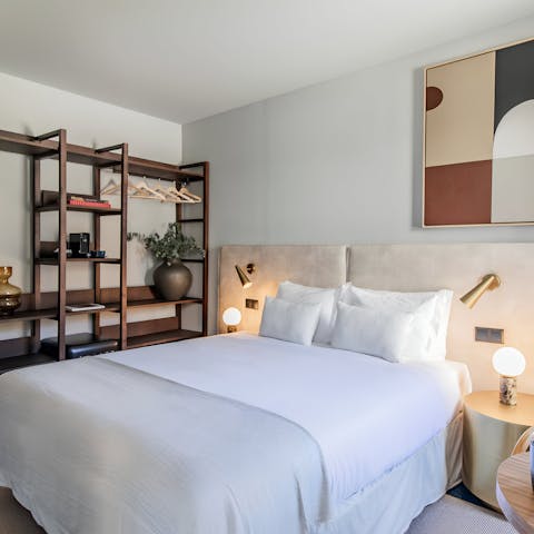 Sink into the bed after a day of Porto sightseeing