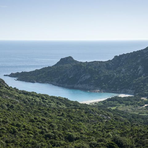 Enjoy exploring this unspoilt corner of south-west Corsica – beach-lovers be sure to make a beeline for La Plage de Roccapina only 14km away
