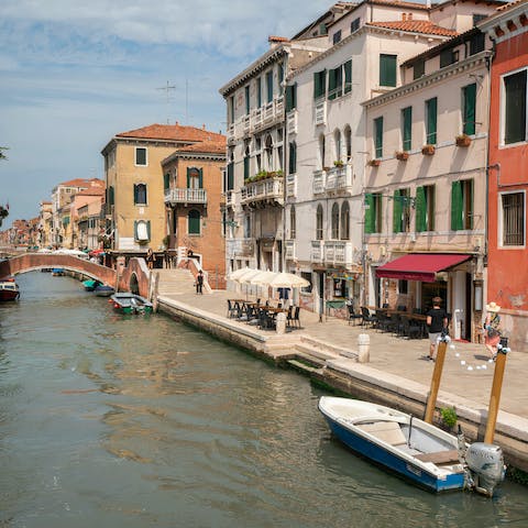 Explore Venice from the lively Cannaregio district