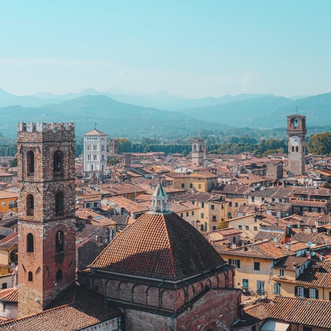 Explore the bustling streets of medieval Lucca – Via Fillungo is a two-minute walk