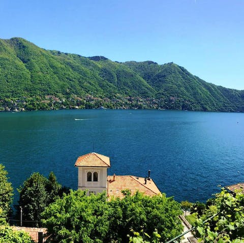 Wake up to this view, your own slice of Lake Como