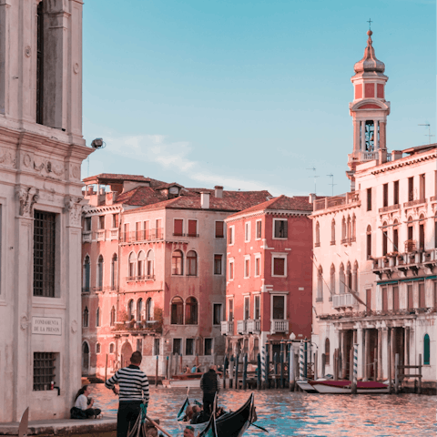 Ask your host to arrange a private gondola tour of the city's canals