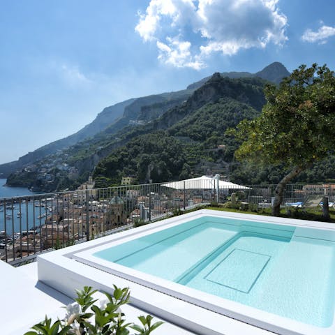 Slip into the private pool to escape the Italian heat, and keep active in style during your stay