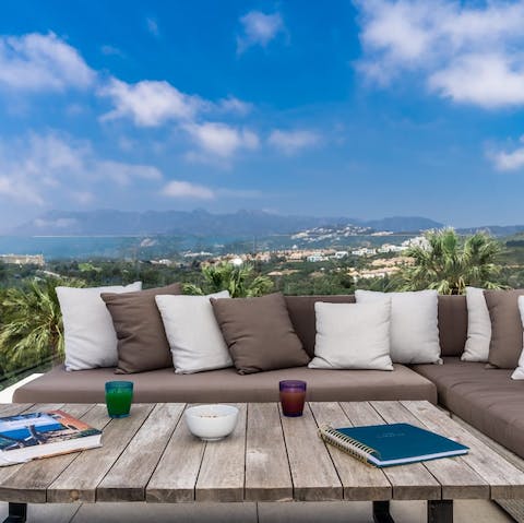 Savour a glass of sherry on the roof terrace