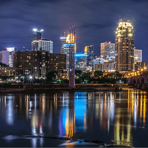 Go out and explore Minneapolis – Lake of the Isles is a twelve-minute walk away