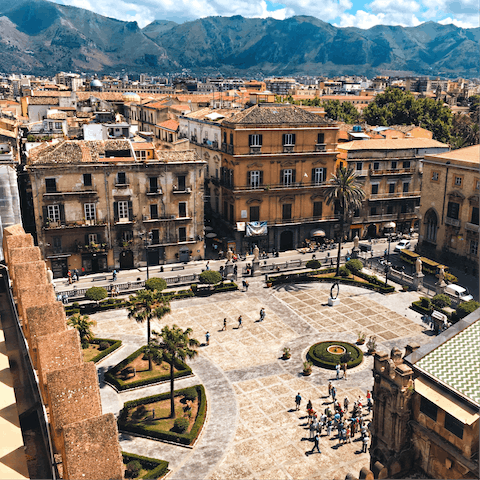 Drive to Sicily's capital, Palermo, in just thirty-five minutes