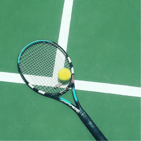 Schedule in a round of tennis – you've access to courts and boules at a local club