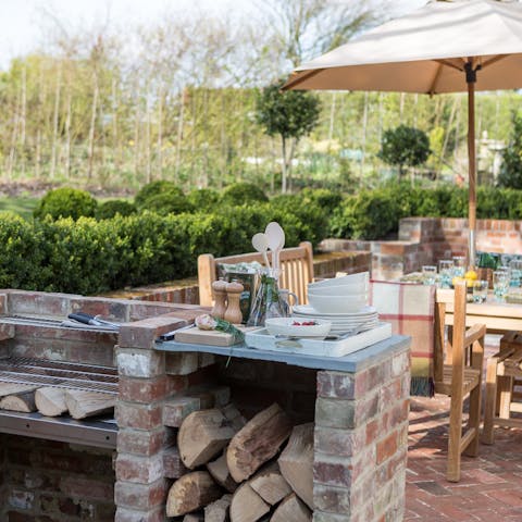 Fire up the barbecue and dine outside 