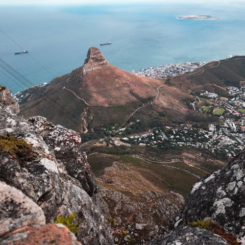 Stay just a fifteen-minute drive from Table Mountain
