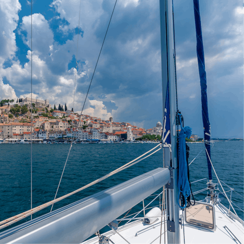 Hire a boat to explore the beautiful Dalmatian Coast and its many scenic islands