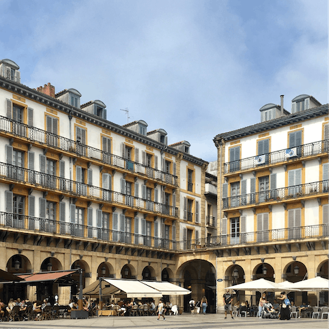 Wander the nearby streets of San Sebastian's Old Town