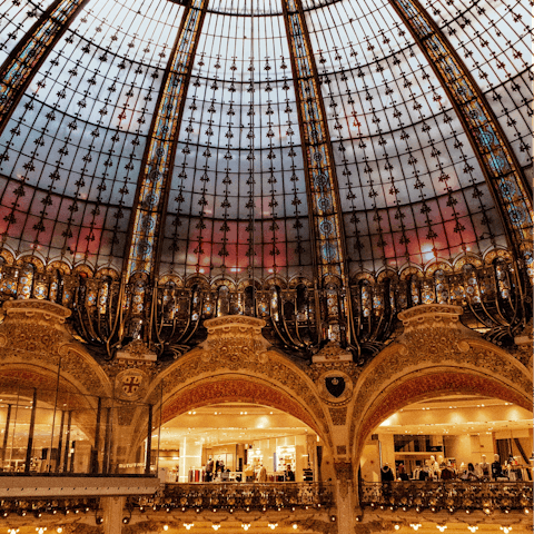 Shop at Galleries Lafayette – you're in a brilliantly central location