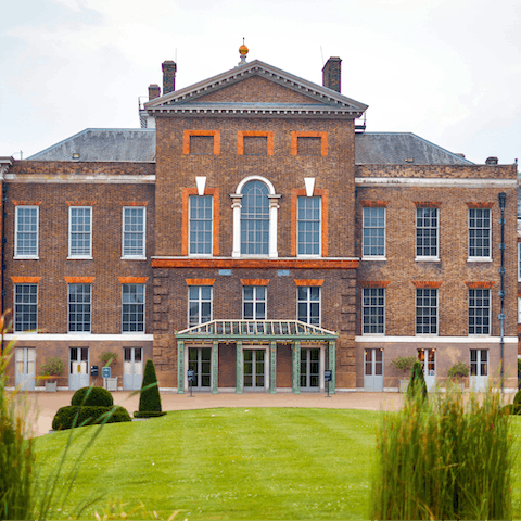 Visit the historic Kensington Palace and adjoining gardens