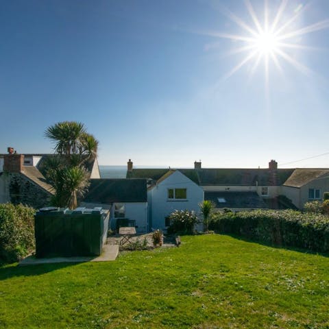 Let the kids loose in the large garden, or enjoy alfresco meals