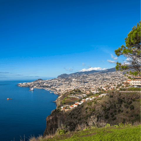 Head to the buzzing island capital of Funchal, a 25-minute drive away 