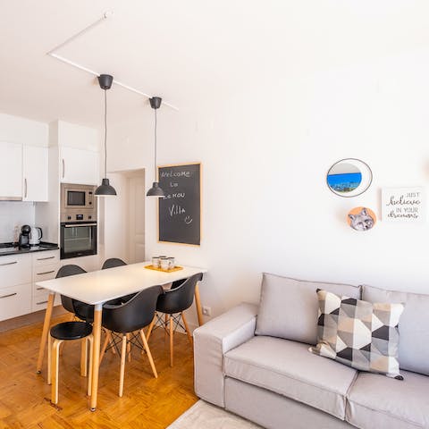 Serve up some Portuguese culinary delights at the dining area