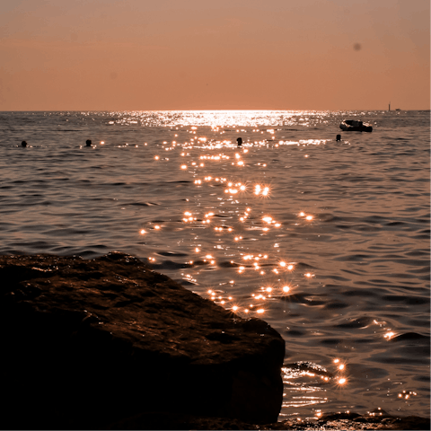 Watch the sunset from Spadici Materada Beach, a minute's walk away