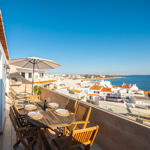 Start the day with a coffee and a sweet Pão de Deus on the terrace