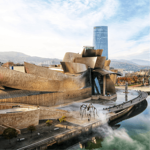 Head 100km west for a cultural afternoon wandering through Bilbao's Guggenheim Museum