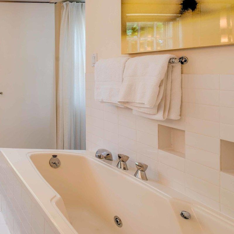 Soak in the jet bathtub